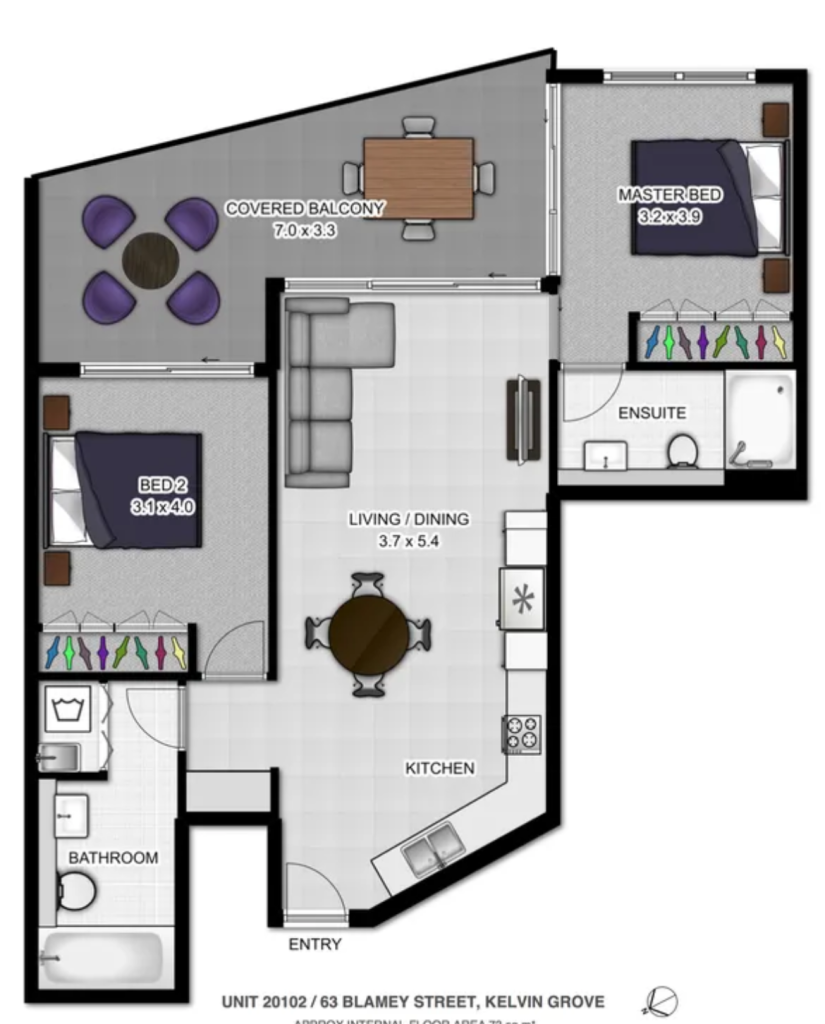 Emerald Apartment floor plan